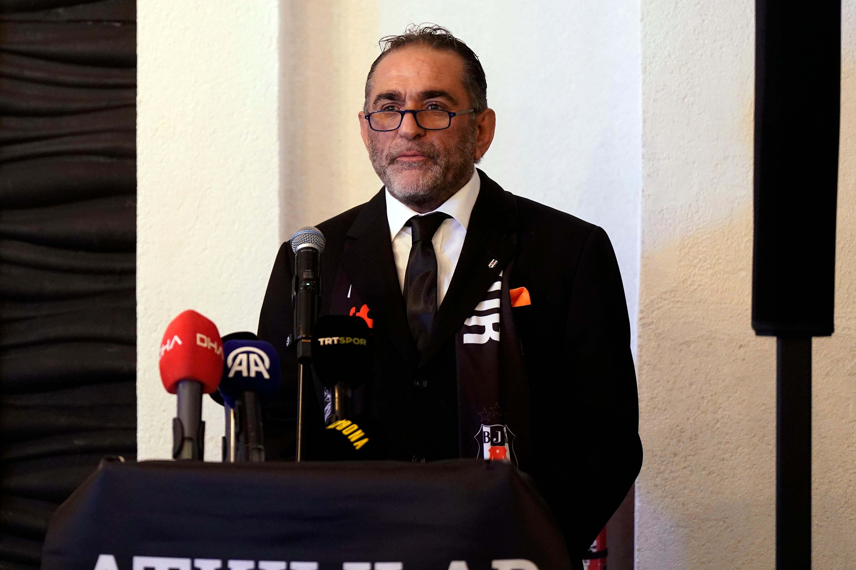 Der Präsidentschaftskandidat von Beşiktaş, Gürkan Aksoy, stellte den Vorstand vor