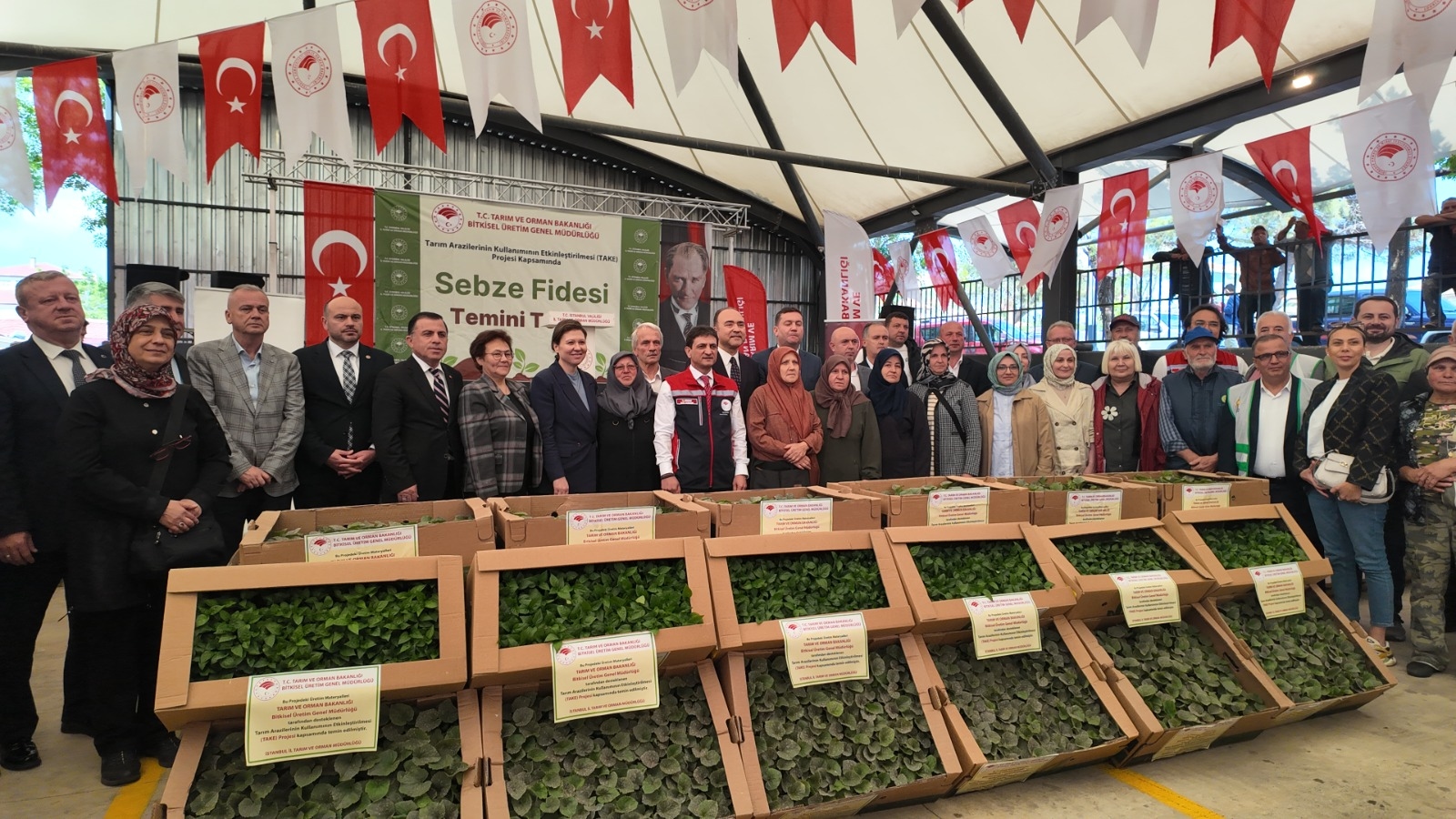 614.000 Setzlinge und 4 Tonnen Saatgutunterstützung für Produzenten in Silivri