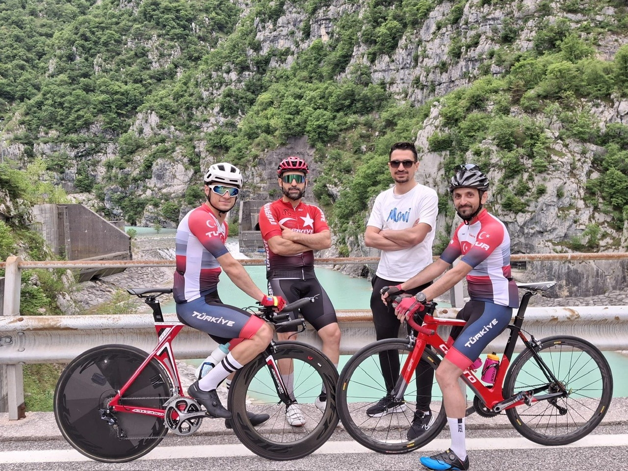 Türkische Para-Radsport-Nationalmannschaft beim Weltcup