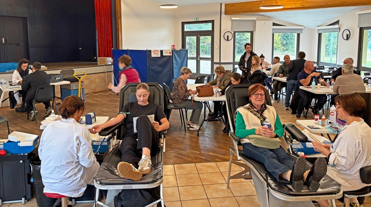 Donación de sangre: participación estable al final del año.