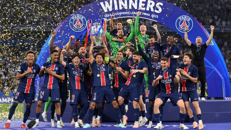 Paris Saint-Germain wins the Champions League!