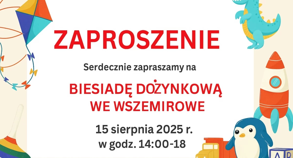 Festa da Colheita em Wszemirów. Sorteio para ajudar na reforma do telhado da casa paroquial.