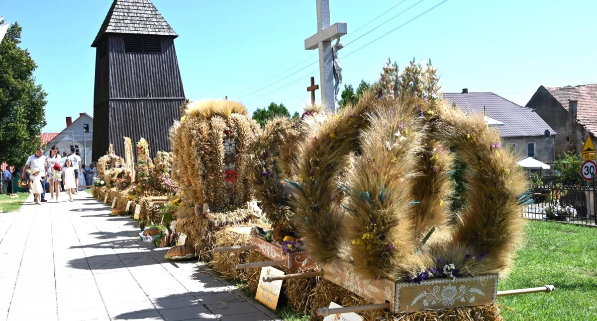 Oogstfeest van de gemeente Wisznia Mała - feest in Ozorowice