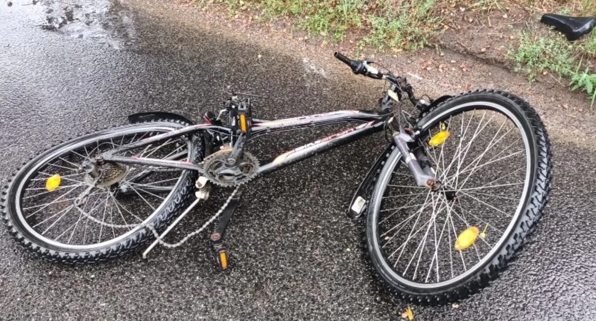 Ele forçou passagem – ciclista no hospital