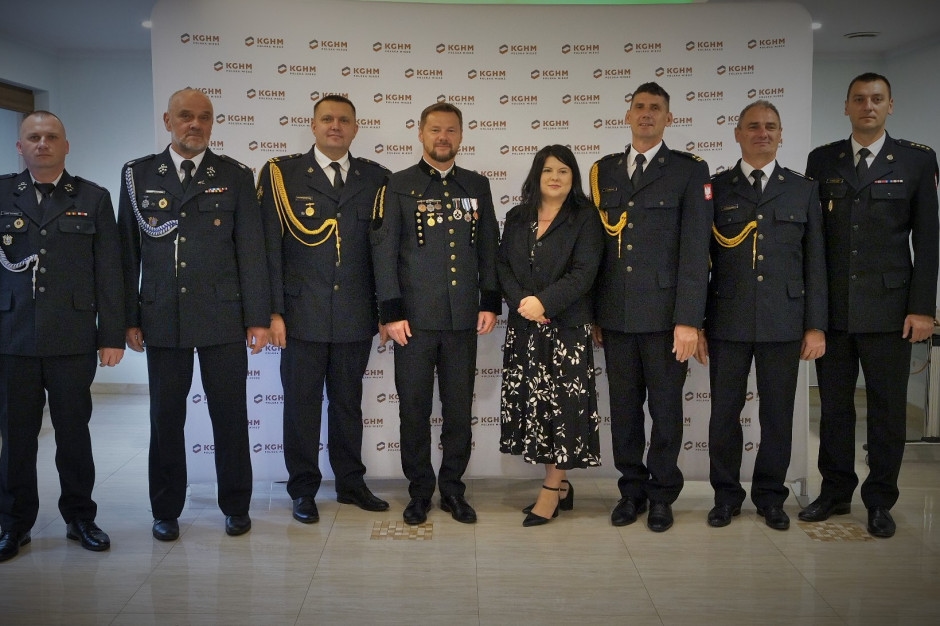 Cooperazione tra i vigili del fuoco del KGHM e le unità vicine