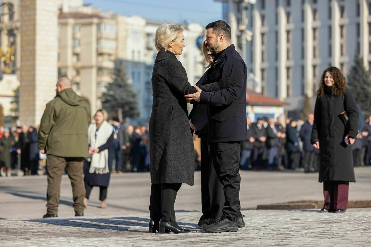 Wojna na Ukrainie: Europejska solidarność w Kijowie