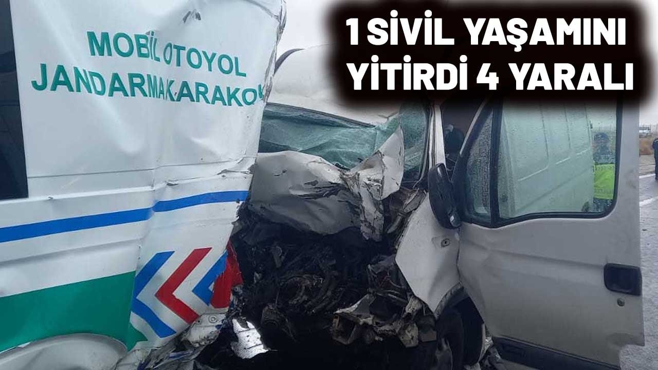 Микроавтобус врезался в машину жандармерии! Один мученик