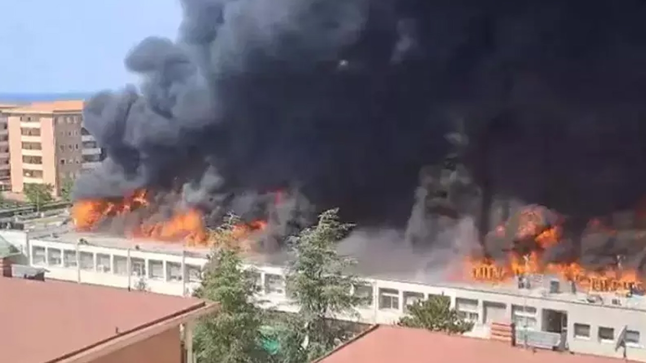Angstaanjagende brand op de Tuscia Universiteit in Italië