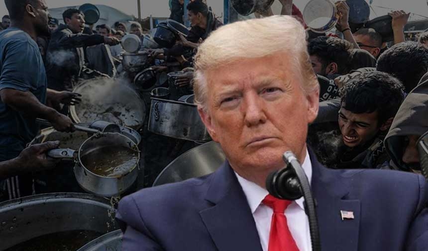 Trump Gazze'deki açlığın farkına vardı!