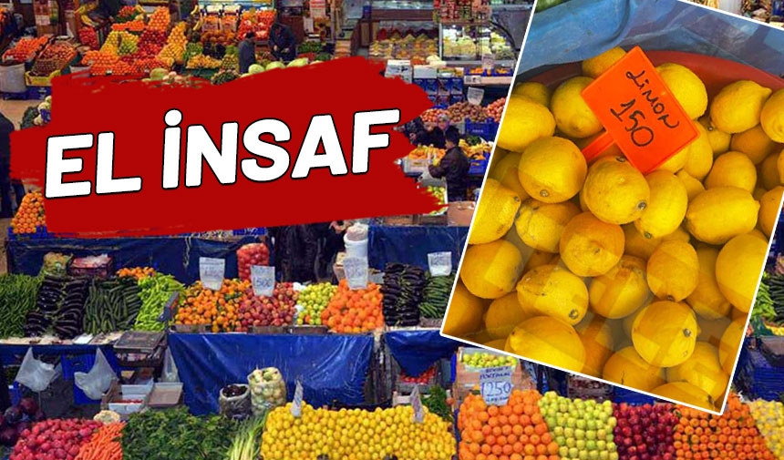Die Lage der Bürger ist beklagenswert! Zitronen kosten auf dem Markt 150 Lira