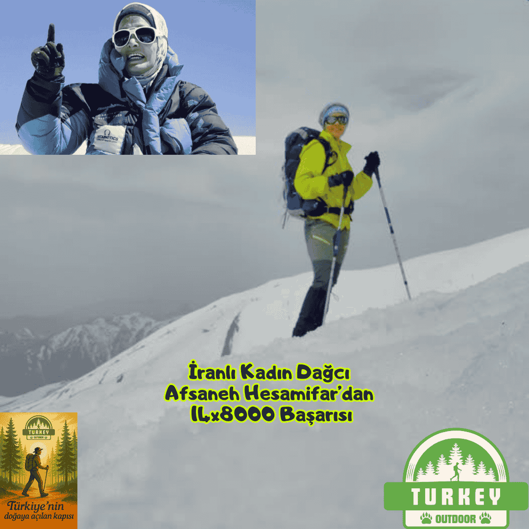 Sucesso da alpinista iraniana Afsaneh Hesamifar nos 14x8000