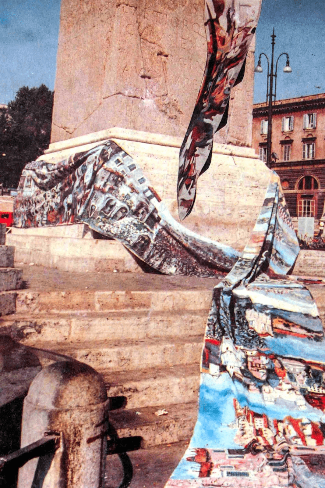 Carlo Riccardi'nin Roma'daki Piazza del Popolo'daki Maxi Canvas adlı eserinin üzerinden 39 yıl geçti.