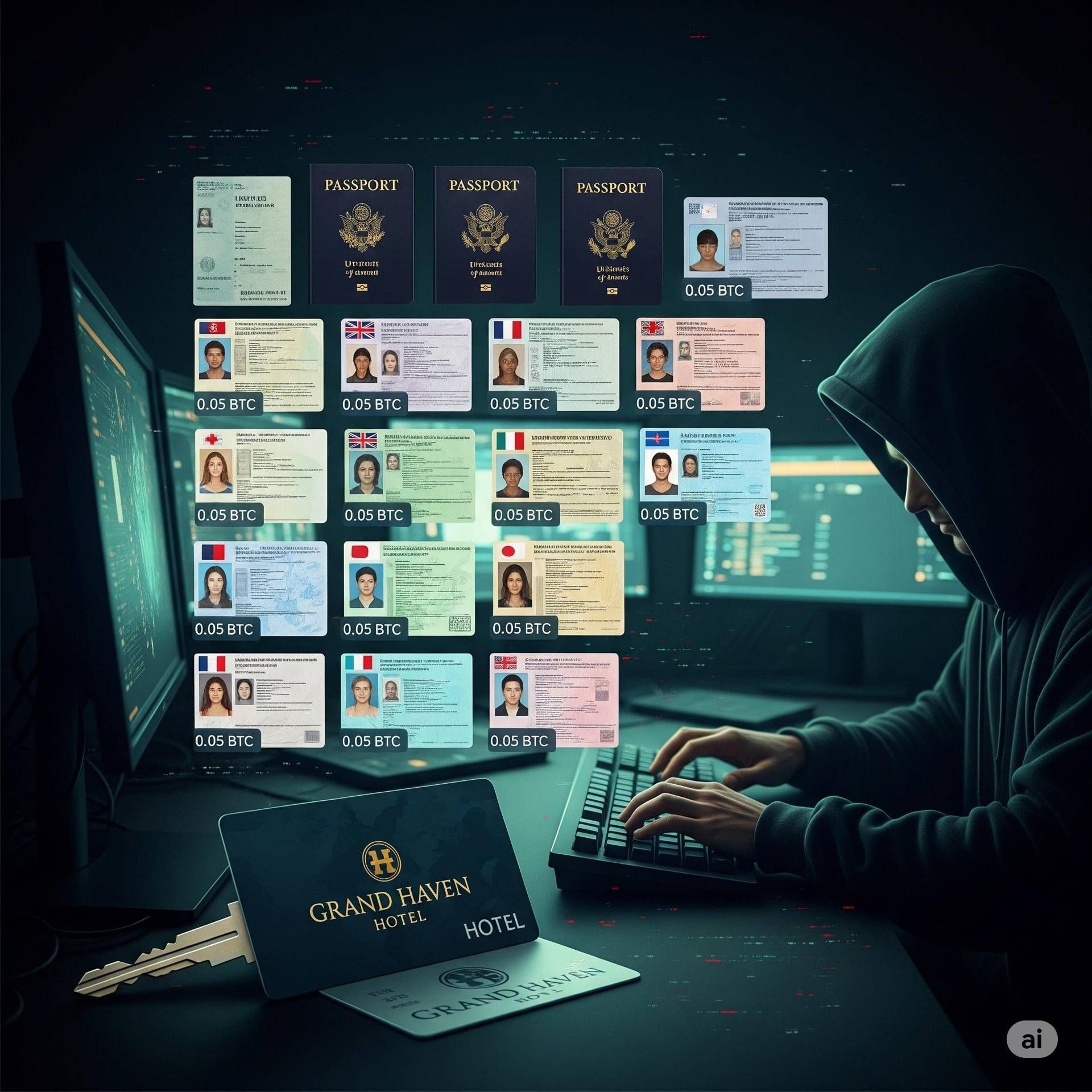Data theft at Italian hotels: tens of thousands of identity documents up for sale