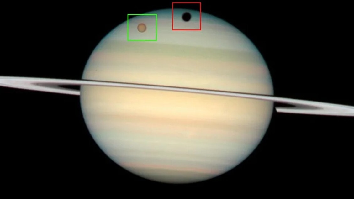 Titan's Shadow on Saturn Puts on a Spectacle, Once-in-15-Year Event