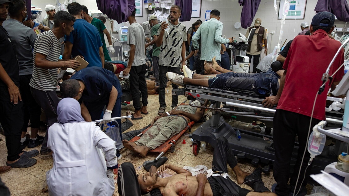 Israeli air raid on Gaza City, hospital bombed