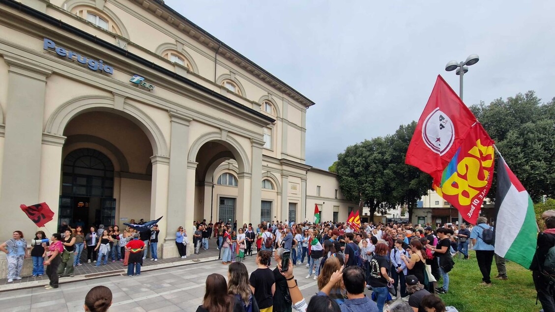 Sciopero per Gaza, presidio a Perugia e corteo a Terni