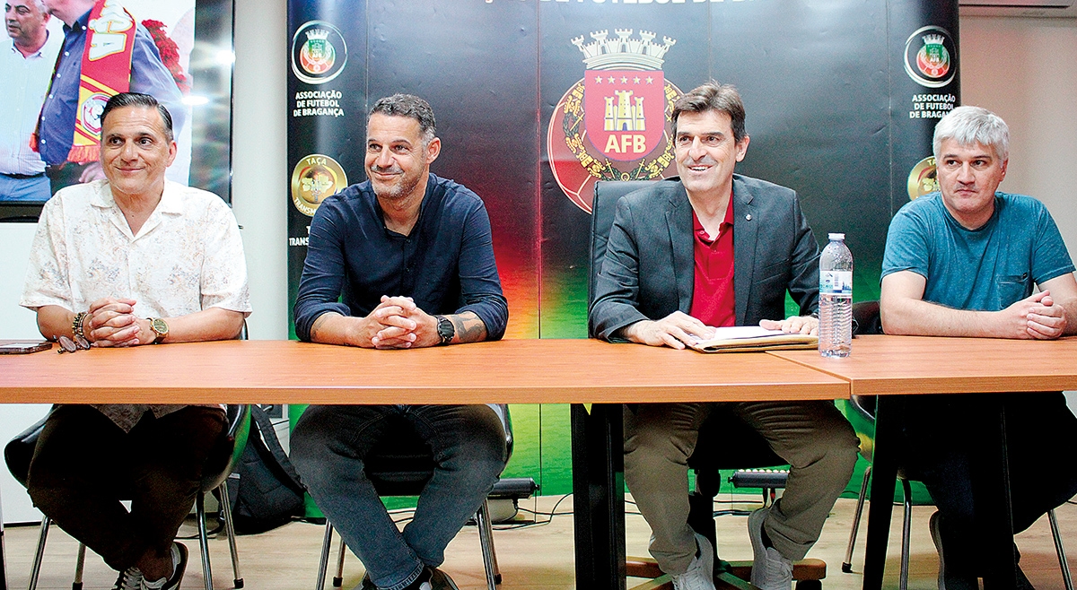 Madjer met with the AF Bragança clubs