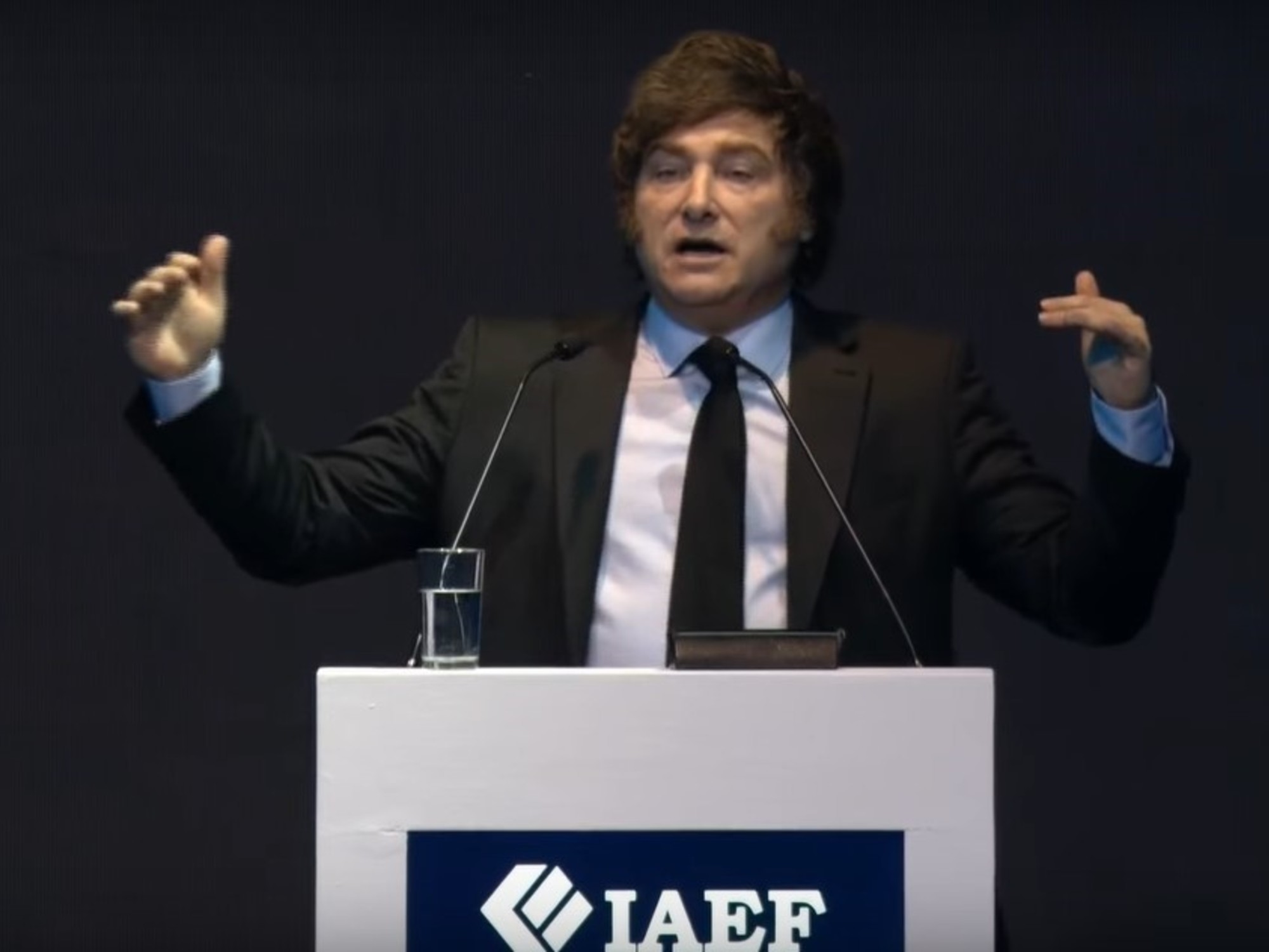 Javier Milei sprach über virtuelle Geldwäsche und die Angst der Sparer, „Fingerabdrücke zu hinterlassen“.