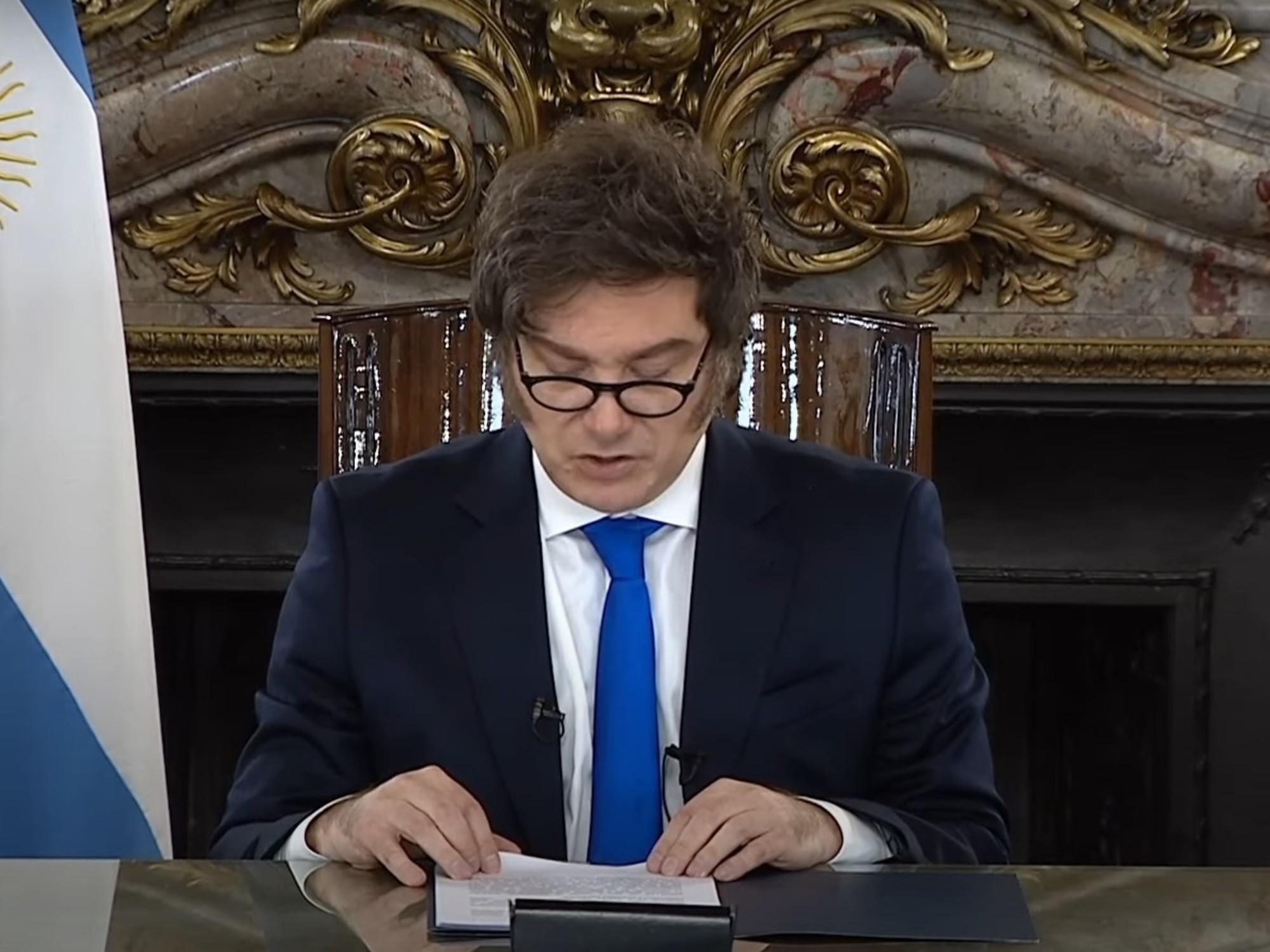 De volledige toespraak van Javier Milei op de nationale televisie: harde kritiek op het Congres, zijn verkiezingsbetoog en alles wat hij zei.