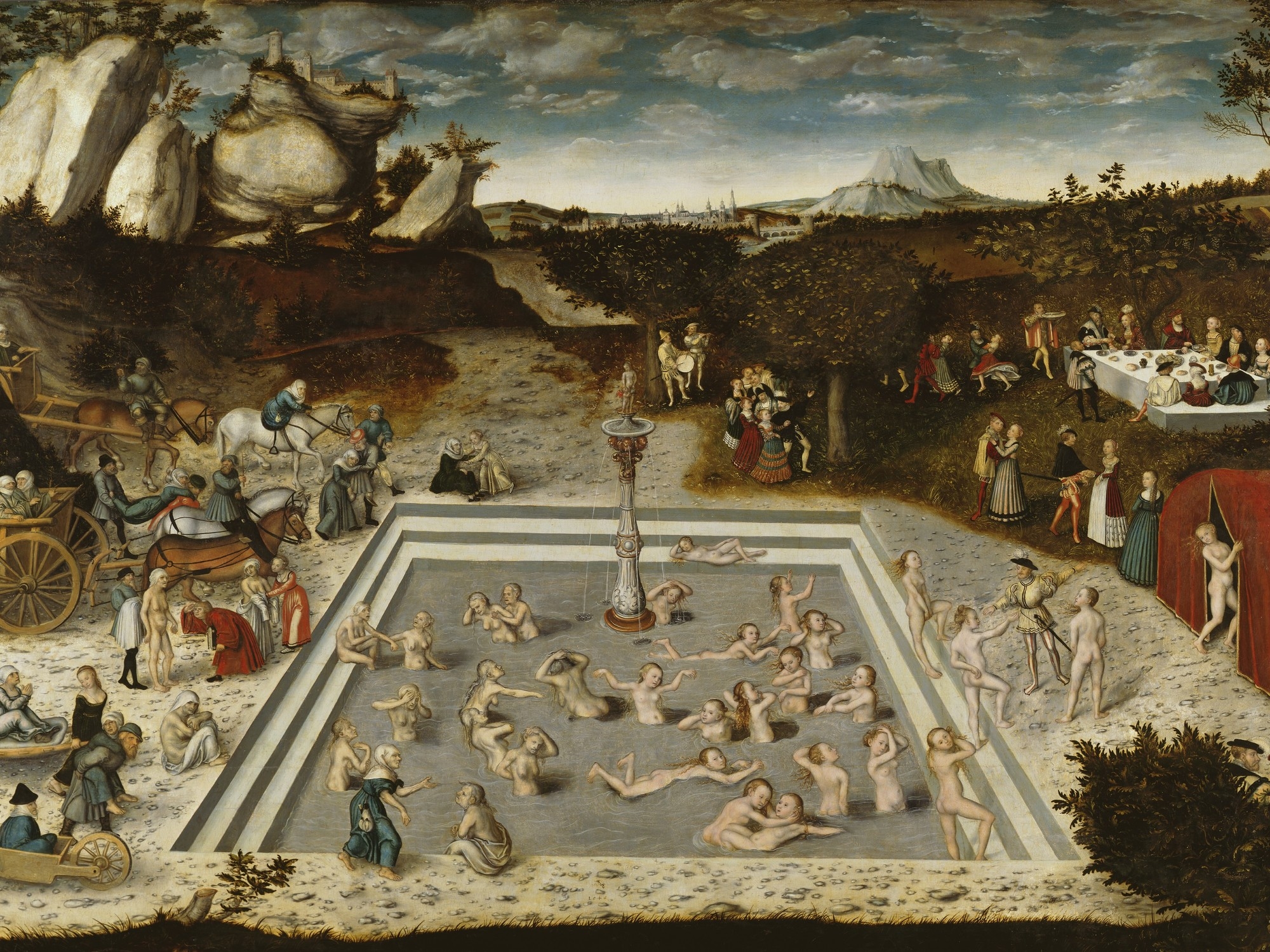 Wat een fontein naast water bevat: liefde, ongeluk en fortuin