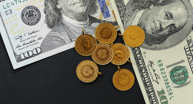 Balance semanal en dólares, euros y oro