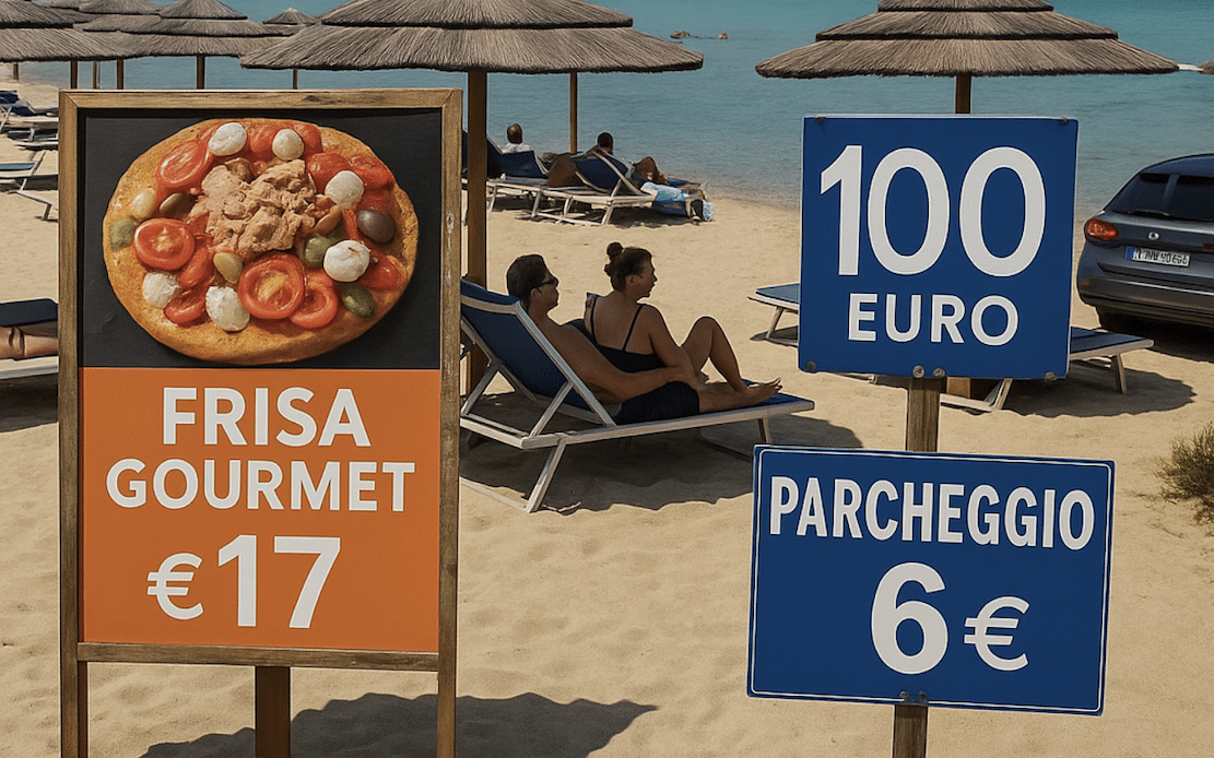 Salento, expensive holidays: from 17 euros for a frisa at the beach to 100 euros for a day at the beach.