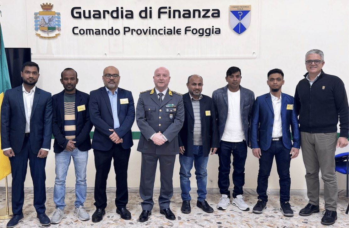 Legalità e integrazione, il Centro Islamico di Foggia al fianco della Guardia di Finanza