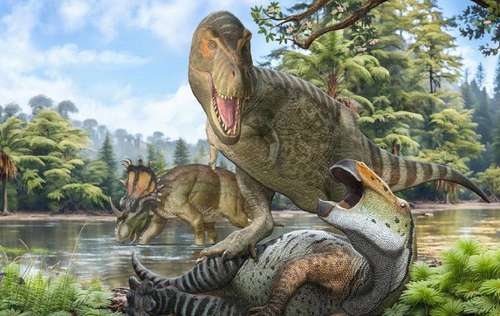 De grootvader van Tyrannosaurus rex arriveerde via de Beringstraat in Noord-Amerika