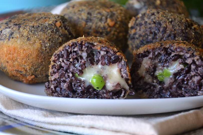 Venus rice and chicory croquettes
