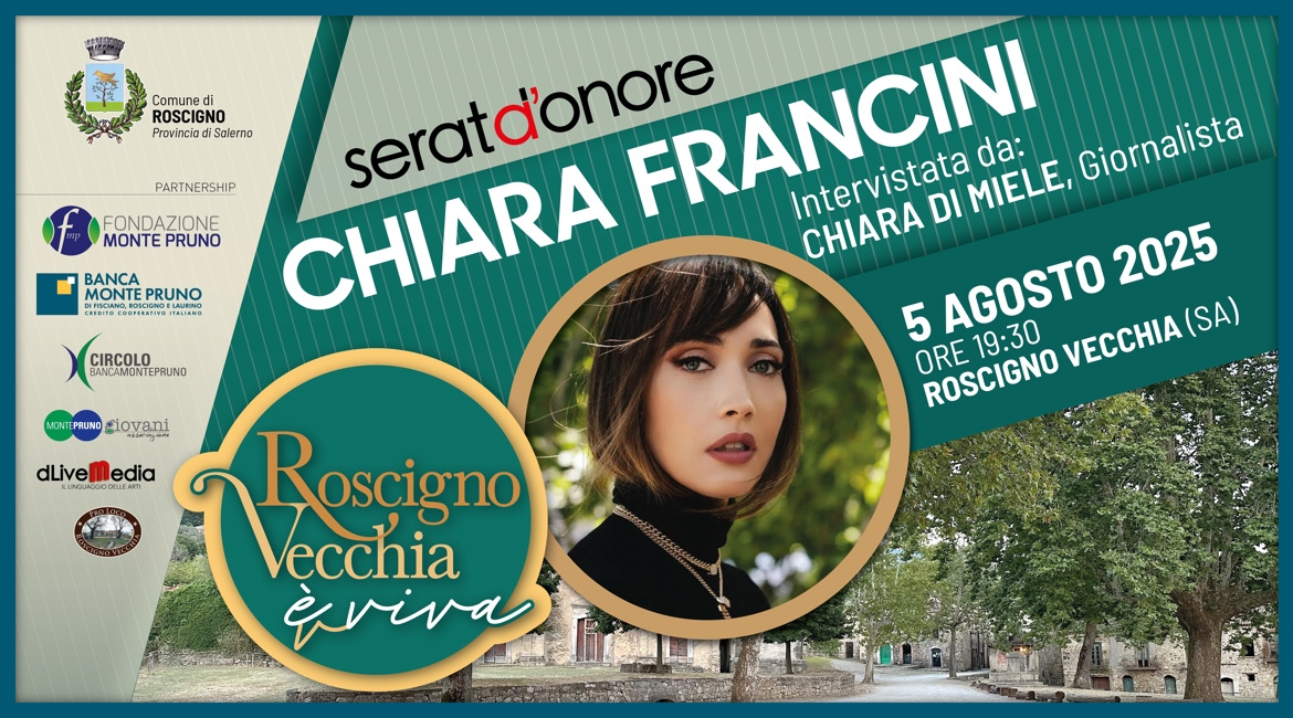 "Culture Speaks in Silence": Chiara Francini's Evening of Honor in Roscigno Vecchia