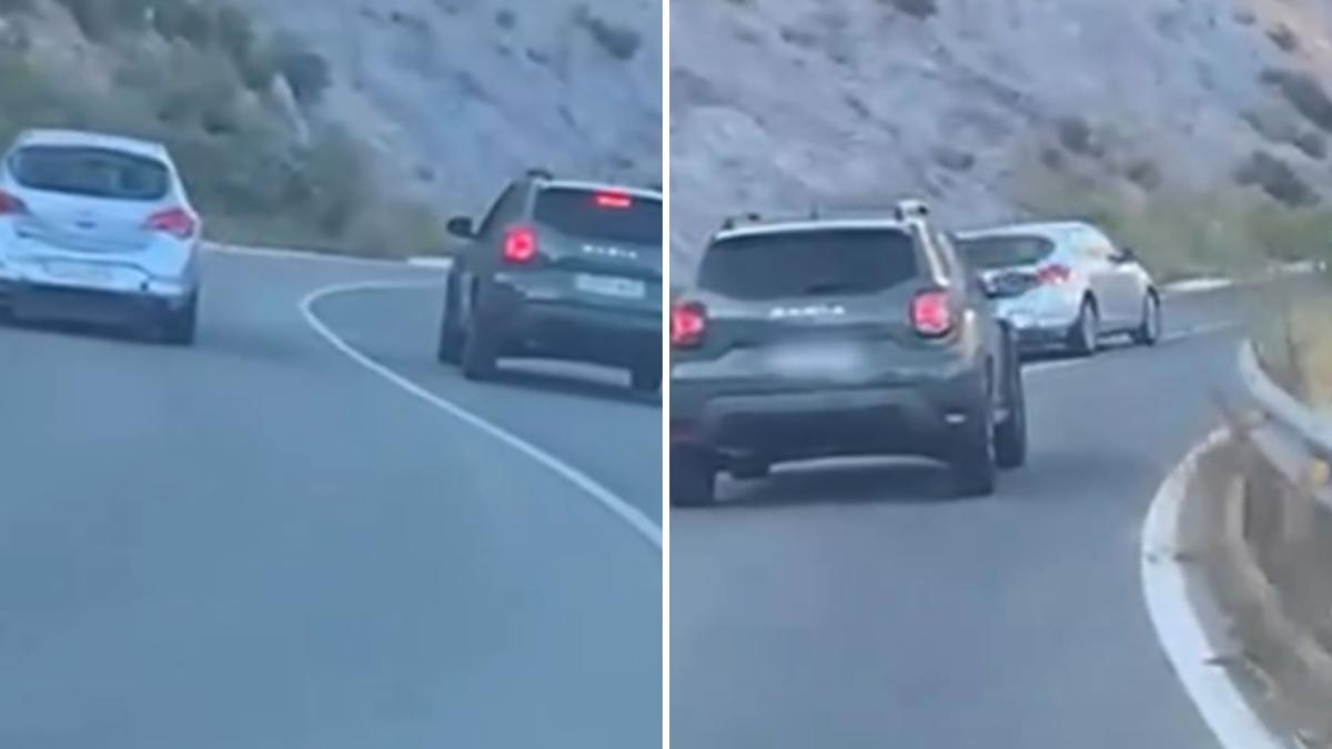 La manovra spericolata di un veicolo su un'autostrada verso Cartagena ha indignato la gente: "Ora sappiamo perché il bagagliaio è fatto così".