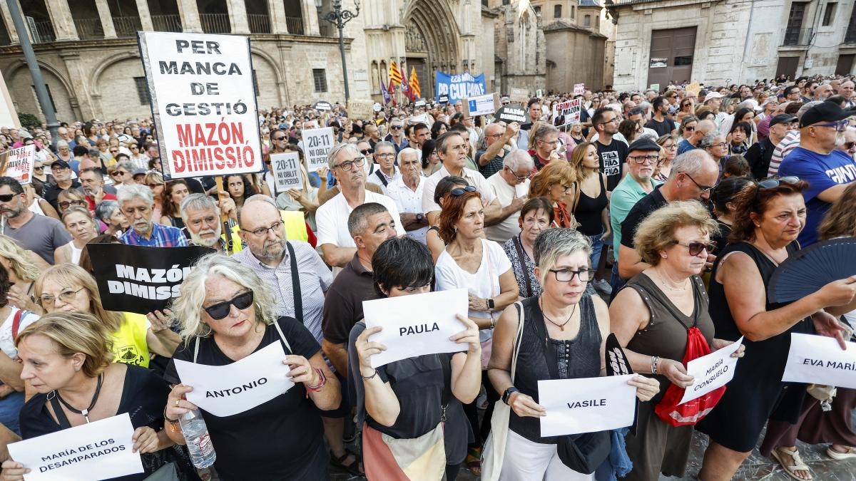 Nowy protest przeciwko Mazónowi za szkody: „Żal ofiar nie bierze urlopu”