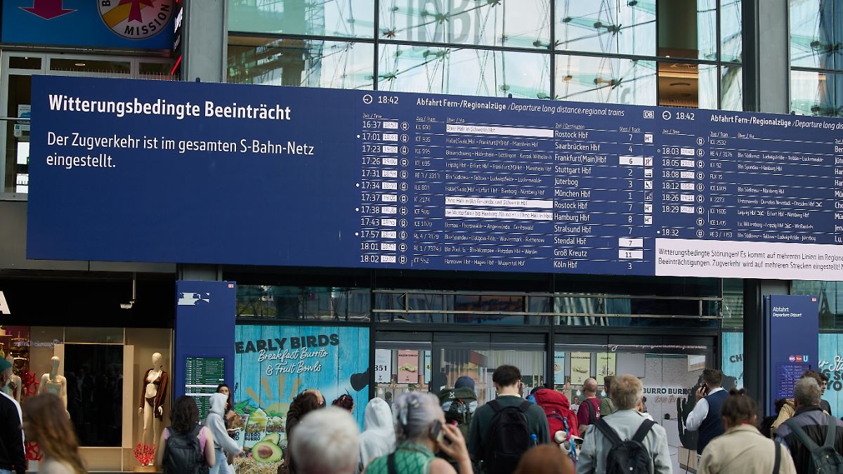 Vientos de fuerza 11 y ráfagas huracanadas: el S-Bahn de Berlín volverá a funcionar tras el caos de la tormenta.