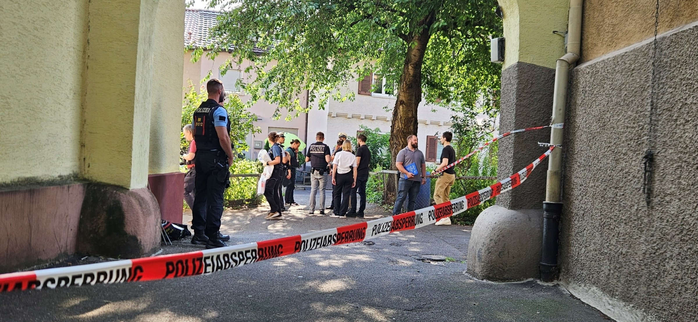 Violência policial em Stuttgart | Tiro durante fuga