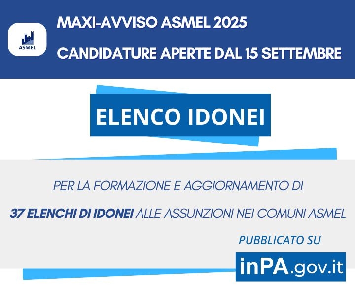 Asmel Major Notice: New Job Opportunities in Italian Municipalities
