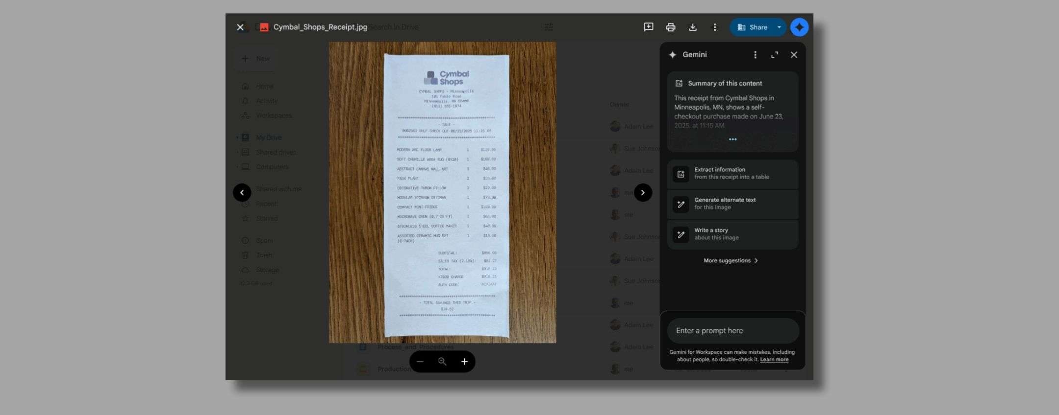 Gemini, Google Drive'daki Görselleri Analiz Ediyor: İşte Nasıl