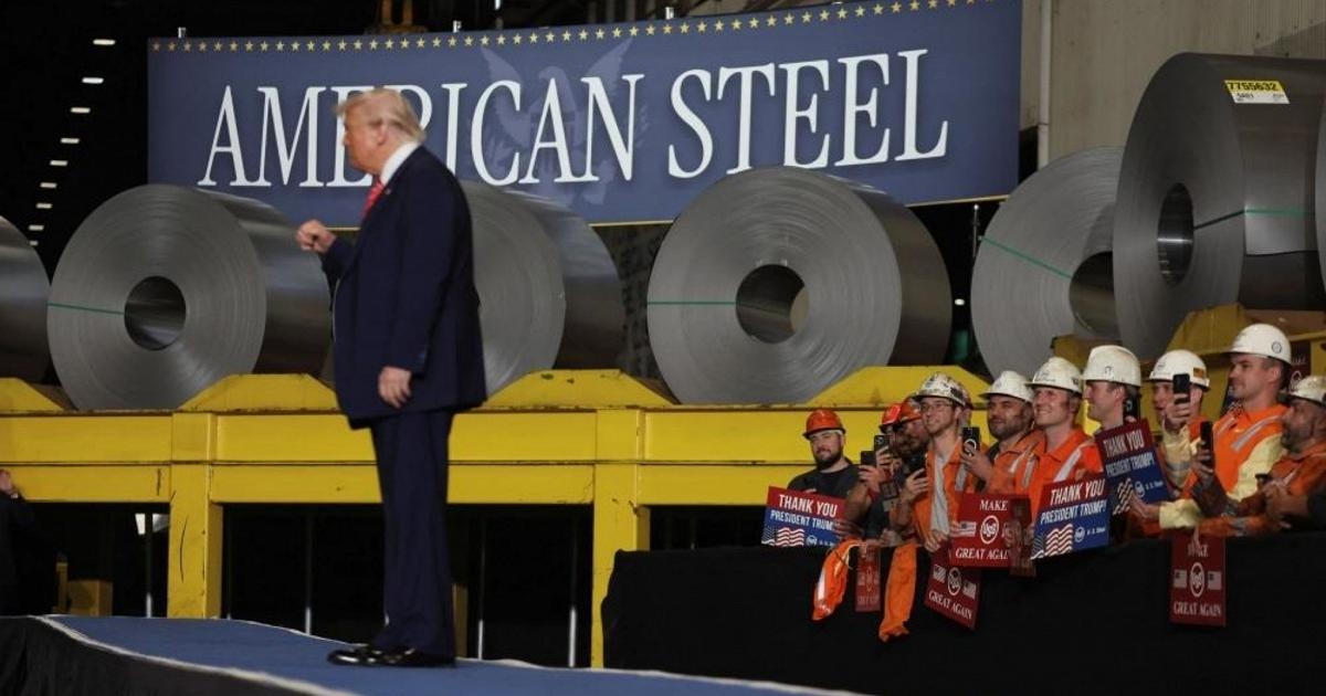 Trump: 50% cła na stal Chiny i UE to „bezwzględni” partnerzy handlowi