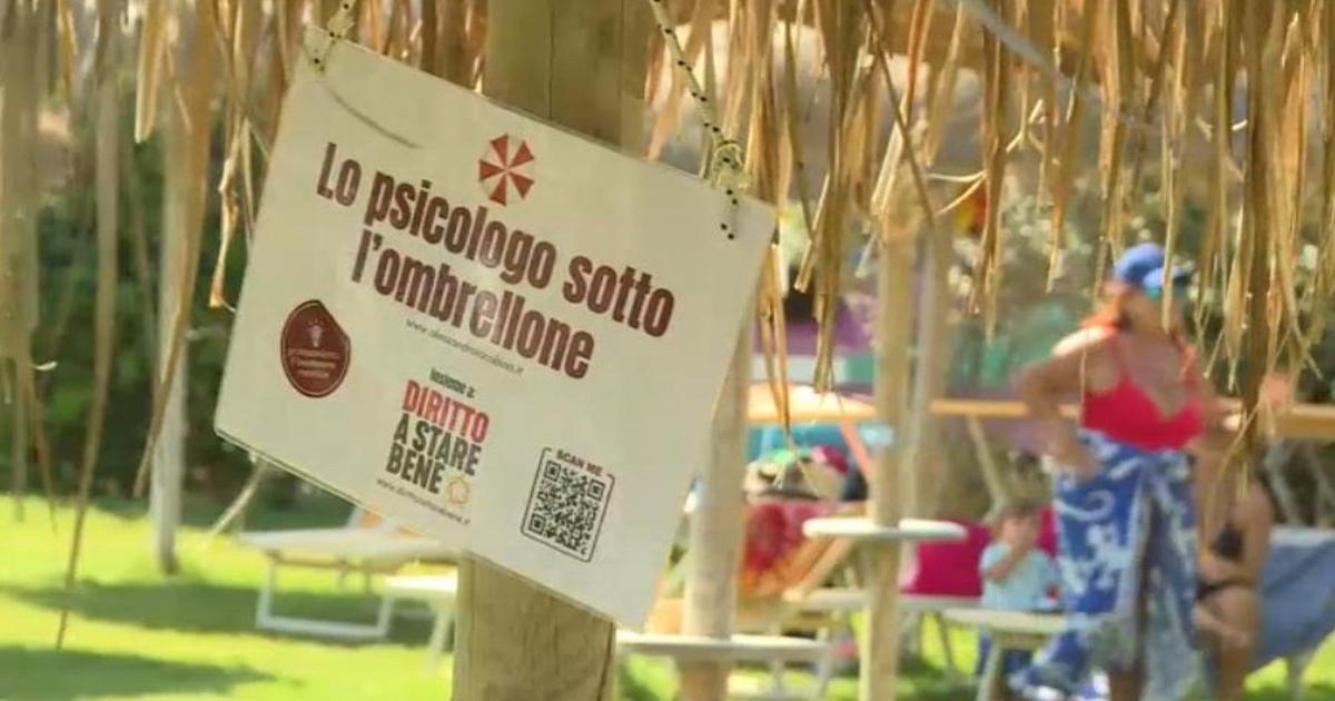 Um psicólogo está vindo à praia para "combater o estigma e promover a saúde mental".