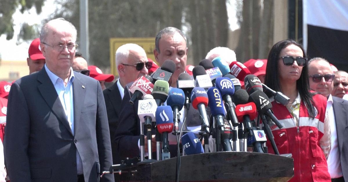 Mısır Dışişleri Bakanı ve Filistin Başbakanı Gazze'deki Refah Sınır Kapısı'nda