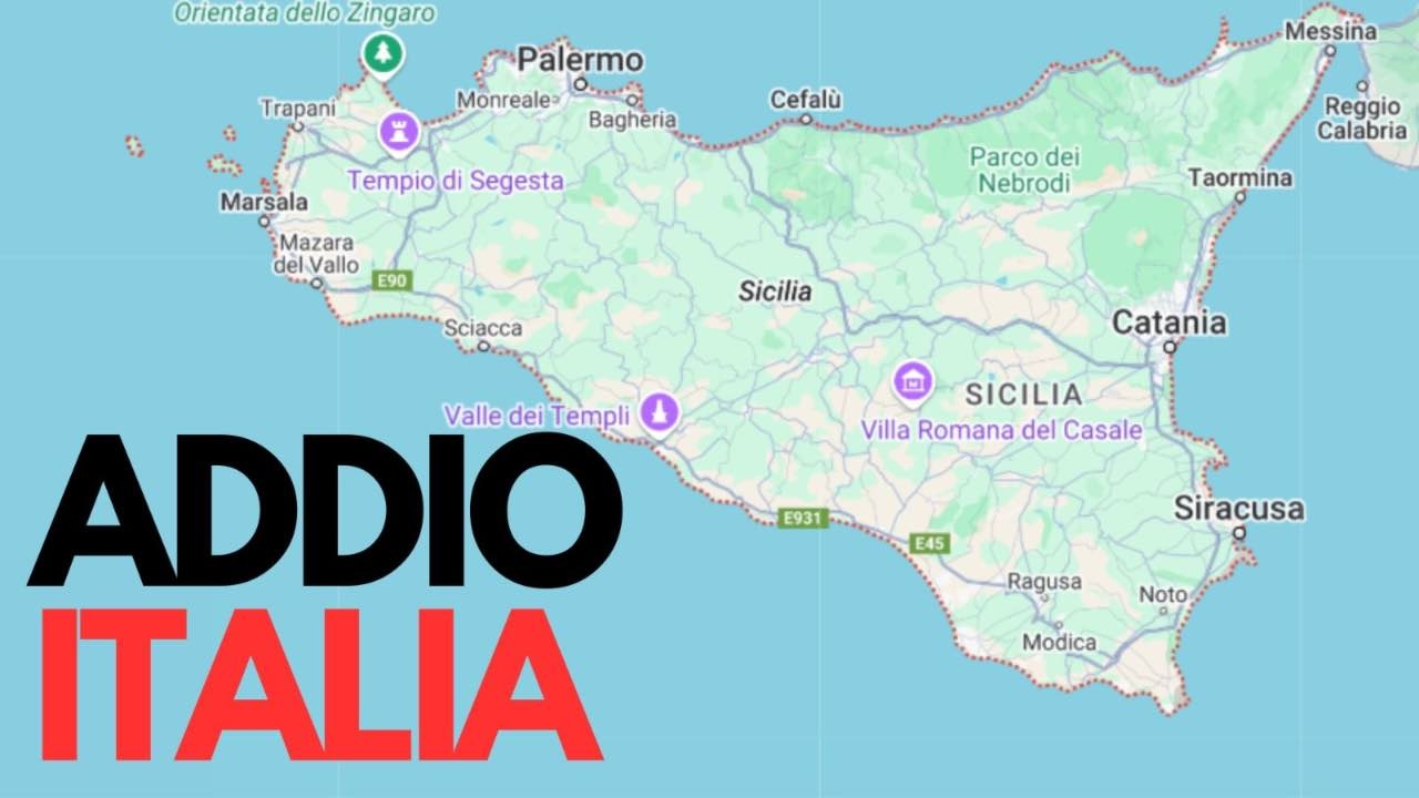 Dag Italië: vanaf vandaag zijn we een onafhankelijke staat | Sicilië heeft besloten: het schiereiland voorgoed te verlaten