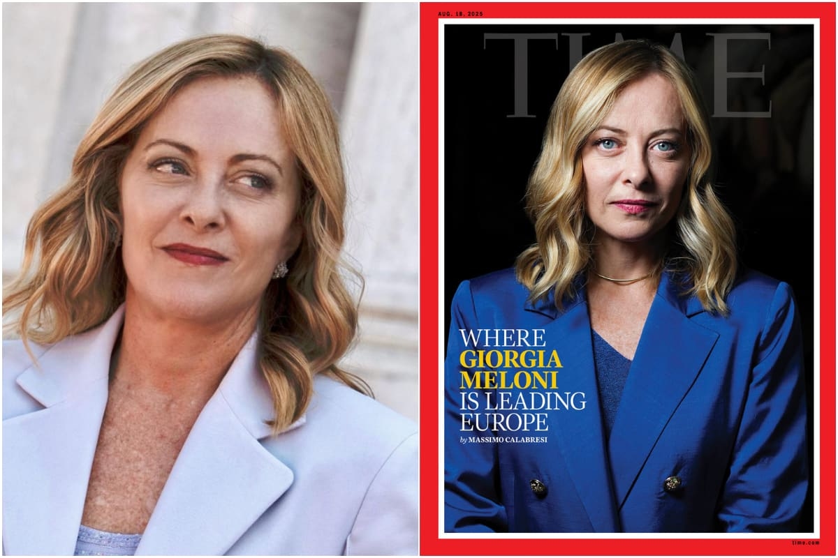 Meloni and Time magazine's cover for the Prime Minister, "among Europe's most interesting figures": a portrait of the "new nationalism."