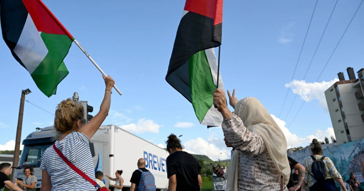 Lyon. Grégory Doucet hisse le drapeau palestinien sur le fronton de l’hôtel de ville de Lyon