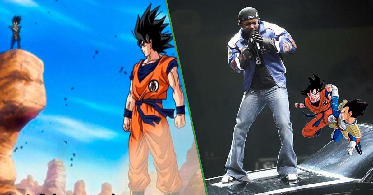 Goku e Vegeta confirmam briga em show de Kendrick Lamar