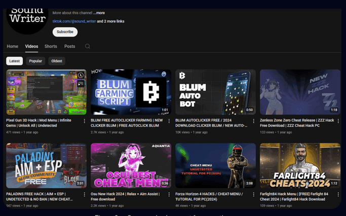 La "red fantasma" de YouTube difunde información falsa a través de 3.000 vídeos falsos.