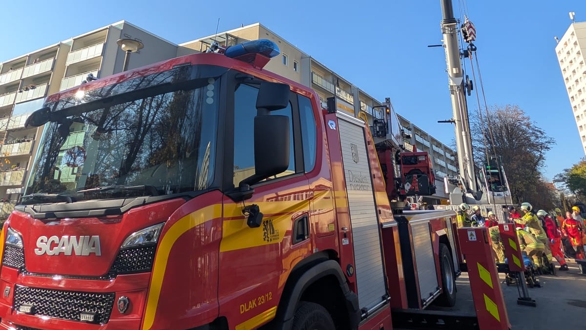 Drezno: Robotnik spadł z kilku metrów na placu budowy