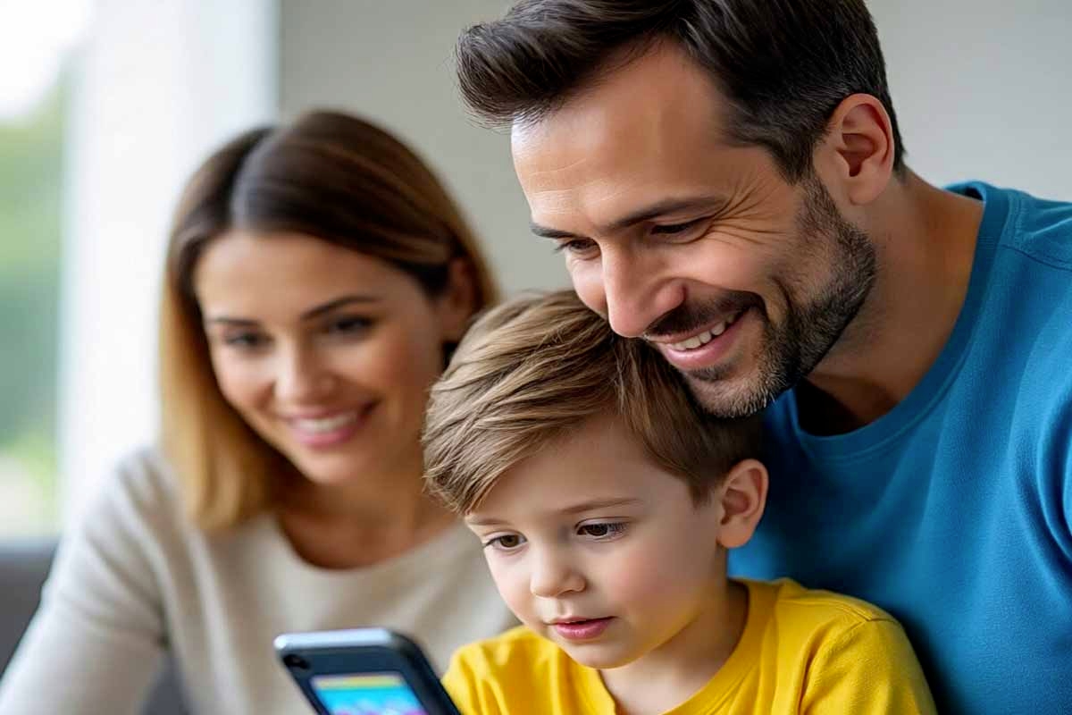 As crianças dormem mais se os pais limitam o uso do celular à noite.