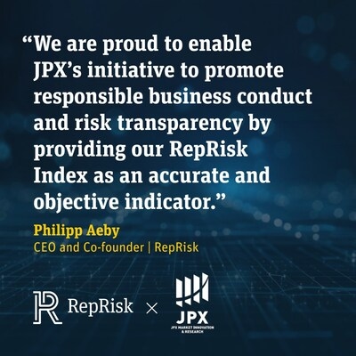 I dati basati sull'intelligenza artificiale di RepRisk favoriscono la trasparenza negli indici JPX-Nikkei