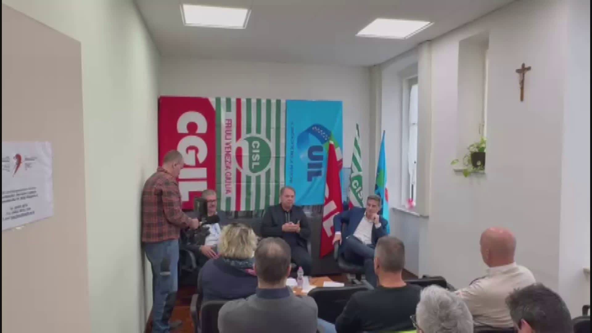 Protocollo Cgil, Cisl e Uil su occupazione e appalti: sarà presentato a Fedriga